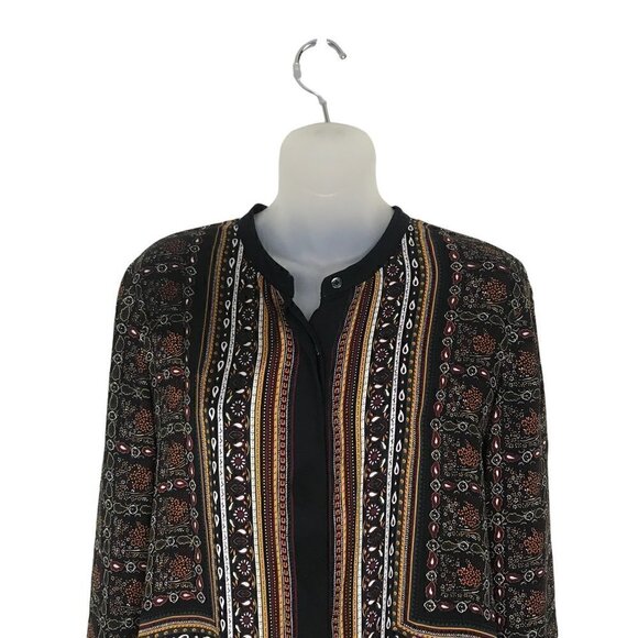 A.L.C. Franco Printed Paisley Silk Blouse Size 4 - Picture 3 of 6